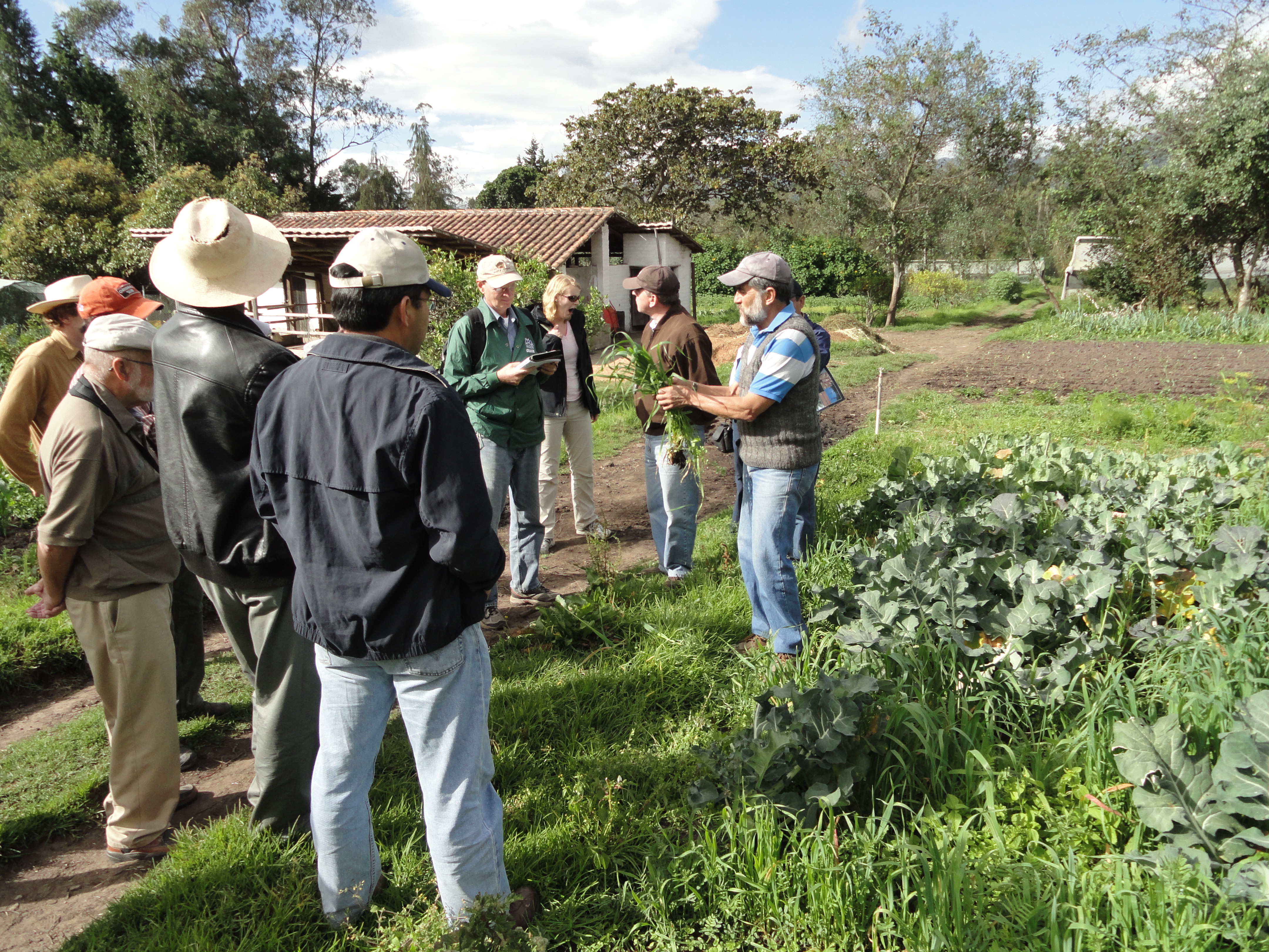 Visit to Pacho Gangotena's farm in Puembo, Ecuador.